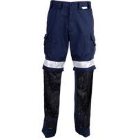 High Visibility Pants, Poly-Cotton, 32, Navy Blue Pronet Distribution