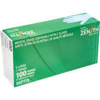 Gants jetables de calibre m&eacute;dical r&eacute;sistants &agrave; la perforation, T-Grand, Nitrile, 4,5 mils, Sans poudre, Bleu, Classe 2 Pronet Distribution