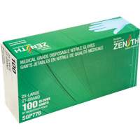 Puncture-Resistant Medical-Grade Disposable Gloves, 2X-Large, Nitrile, 4.5-mil, Powder-Free, Blue, Class 2 Pronet Distribution