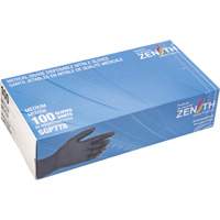 Gants jetables de calibre m&eacute;dical r&eacute;sistants &agrave; la perforation, Moyen, Nitrile, 5 mils, Sans poudre, Noir, Classe 2 Pronet Distribution