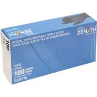 Puncture-Resistant Medical-Grade Disposable Gloves, Large, Nitrile, 5-mil, Powder-Free, Black, Class 2 Pronet Distribution