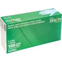 Gants jetables de calibre m&eacute;dical r&eacute;sistants &agrave; la perforation, T-Grand, Nitrile, 3,5 mils, Sans poudre, Bleu, Classe 2 Pronet Distribution