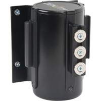 Barri&egrave;re &agrave; fixation murale avec ruban magn&eacute;tique, Acier, Fixation par vis, 12', Ruban Noir Pronet Distribution