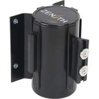 Barri&egrave;re &agrave; fixation murale avec ruban magn&eacute;tique, Acier, Fixation par vis, 7', Ruban Bleu Pronet Distribution