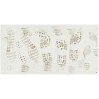 Ensemble de cadre et tapis pelables de salle blanche, &eacute;paisseur 1,57 mils, 18" la, 3' lo x Blanc Pronet Distribution