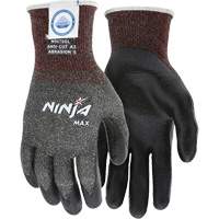 Gants r&eacute;sistant aux coupures Max Ninja, Taille Grand, Calibre 10, Rev&ecirc;tement Bipolym&egrave;re, Enveloppe en Dyneema, ASTM ANSI niveau A3 Pronet Distribution