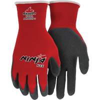 Gants enduits Flex Ninja, Grand, R&ecirc;vetement Latex de caoutchouc, Calibre 15, Enveloppe en Nylon Pronet Distribution