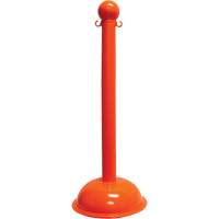 Poteau pour service intense, Hauteur de 40", Orange Pronet Distribution