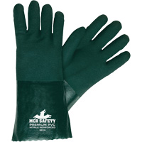 Chemical Resistant Gloves, Size Large, 14" L, PVC, Jersey Inner Lining Pronet Distribution