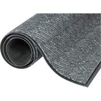 Triathlon Performance Entrance Mats, Wiper/Scraper, 6' x 10' x 7/16", Cool Grey Pronet Distribution