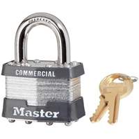 Cadenas lamin&eacute;, Argent, Cl&eacute;s identiques, Acier lamin&eacute;, Largeur de 1-3/4" Pronet Distribution