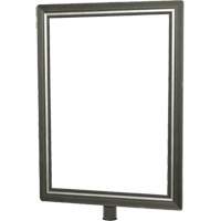 Heavy-Duty Vertical Sign Holder for Classic Posts, Satin Chrome Pronet Distribution