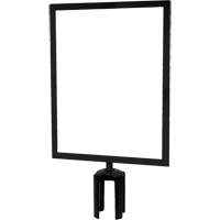 Heavy-Duty Horizontal Sign Holder with Tensabarrier&reg; Post Adapter, Black Pronet Distribution