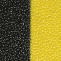 Tapis antifatigue Airsoft, Rugueux, 3' x 5' x 3/8", Noir/Jaune, &eacute;ponge en PVC Pronet Distribution