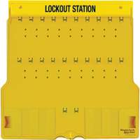 Poste de cadenassage trilingue recouvert, Cadenas Aucune, Capacit&eacute; de 20, Cadenas Non compris Pronet Distribution