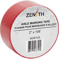 Aisle Marking Tape, 2" x 108', PVC, Red Pronet Distribution