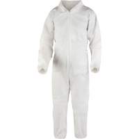 Premium Coveralls, Medium, White, Microporous Pronet Distribution
