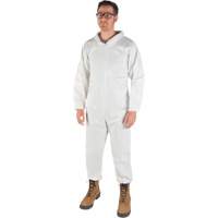 Premium Coveralls, Medium, White, Microporous Pronet Distribution