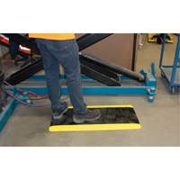 Tapis antifatigue, Losange, 1-2/3' x 3-1/4' x 3/4", Noir/Jaune, Polyur&eacute;thane Pronet Distribution