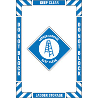 "Ladder Storage" Floor Marking Kit, Adhesive, English with Pictogram Pronet Distribution