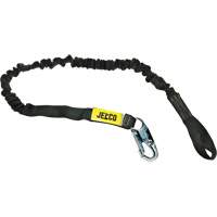 Arc Flash Shock Absorbing Lanyard, 6', Locking Snap Hook Center, Choke-Off Loop Leg Ends, Nylon Pronet Distribution