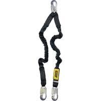 Arc Flash Lanyard, 4', Locking Snap Hook Center, Locking Snap Hook Leg Ends, Nylon Pronet Distribution