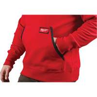 Heavy-Duty Pullover Hoodie, Men's, Small, Red Pronet Distribution