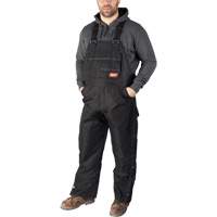 Salopette GridIron de longueur standard avec fermeture &agrave; glissi&egrave;re jusqu'&agrave; la cuisse, Hommes, Grand, Noir Pronet Distribution