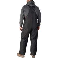 Salopette GridIron de longueur standard avec fermeture &agrave; glissi&egrave;re jusqu'&agrave; la cuisse, Hommes, Grand, Noir Pronet Distribution