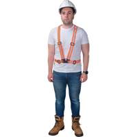 Harnais pour la circulation, Orange haute visibilit&eacute;, Couleur r&eacute;fl&eacute;chissante Argent, Moyen Pronet Distribution