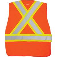 CSA-Compliant High-Visibility Surveyor Vest, High Visibility Orange, 2X-Large, Polyester Pronet Distribution