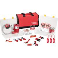 Trousse de cadenassage avec cadenas en thermoplastique de qualit&eacute; sup&eacute;rieure Zenex, Ensemble &eacute;lectrique, 27 composants compris Pronet Distribution