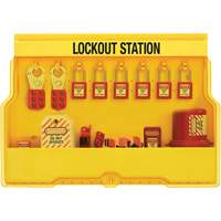 Station de cadenassage dappareils &eacute;lectriques de qualit&eacute; sup&eacute;rieure, Cadenas Thermoplastique, Capacit&eacute; de 16, Cadenas Compris Pronet Distribution