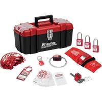 Trousse de cadenassage standard avec cadenas en thermoplastique Zenex, Ensemble Vanne, 13 composants compris Pronet Distribution