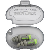 Bouchons d'oreilles r&eacute;utilisables Alphas, Sans cordon, Vrac - &eacute;tui en plastique, 27 dB NRR, Taille unique Pronet Distribution