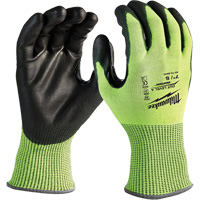 High-Visibility Cut-Resistant Gloves, Size Small, 13 Gauge, Nitrile/Polyurethane Coated, Polyethylene Shell, ANSI/ISEA 105 Level 4 Pronet Distribution