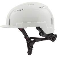 Front-Brim Helmet with Bolt Headlamp Mount, Ratchet Suspension Pronet Distribution