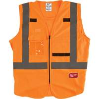 Safety Vest, High Visibility Orange, 4X-Large/5X-Large Pronet Distribution