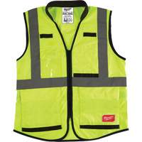 Performance Safety Vest, High Visibility Lime-Yellow, 4X-Large/5X-Large Pronet Distribution