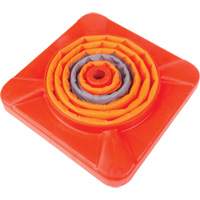 C&ocirc;ne de signalisation repliable, 18" h, Orange Pronet Distribution