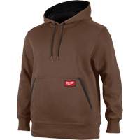 Midweight Pullover Hoodie, Men's, Small, Brown Pronet Distribution