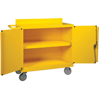 Spill Control Center Cart, 18" L x 38.375" W x 36" H Pronet Distribution