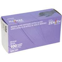 Gants jetables de calibre m&eacute;dical, Moyen, Nitrile, 6 mils, Sans poudre, Noir, Classe 2 Pronet Distribution
