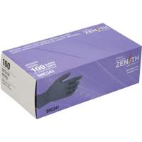 Gants jetables de calibre m&eacute;dical, Moyen, Nitrile, 6 mils, Sans poudre, Noir, Classe 2 Pronet Distribution