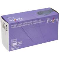 Gants jetables de calibre m&eacute;dical, T-Grand, Nitrile, 6 mils, Sans poudre, Noir, Classe 2 Pronet Distribution