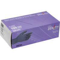 Gants jetables de calibre m&eacute;dical, T-Grand, Nitrile, 6 mils, Sans poudre, Noir, Classe 2 Pronet Distribution
