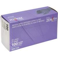 Medical Grade Disposable Gloves, 2X-Large, Nitrile, 6-mil, Powder-Free, Black, Class 2 Pronet Distribution