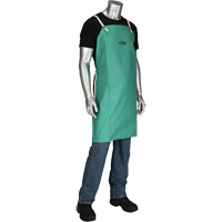 Dynamic Ironcat&reg; FR Cotton Sateen Apron, Bib, Green Pronet Distribution