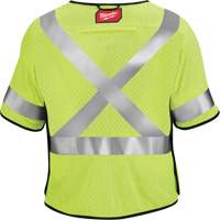 Breakaway Mesh Safety Vest, Black/High Visibility Lime-Yellow, Medium/Small Pronet Distribution