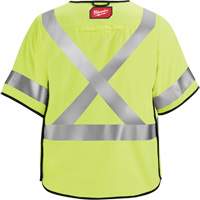 Breakaway Mesh Safety Vest, Black/High Visibility Lime-Yellow, Medium/Small Pronet Distribution